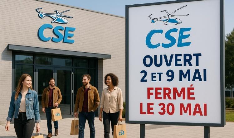 Organisation des services du CSE pour les ponts de mai.