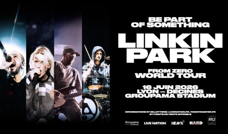 LINKIN PARK en concert à Lyon le 16 juin 2026 !