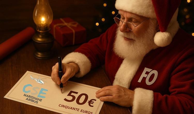 FO concrétise une promesse de campagne : un chèque de 50 € pour les 14 ans