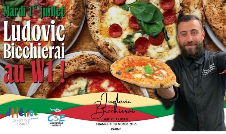 Le Champion du Monde de la Pizza s’invite au restaurant W1 !
