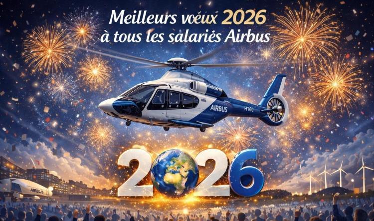 Meilleurs vœux 2026 à tous les salariés Airbus