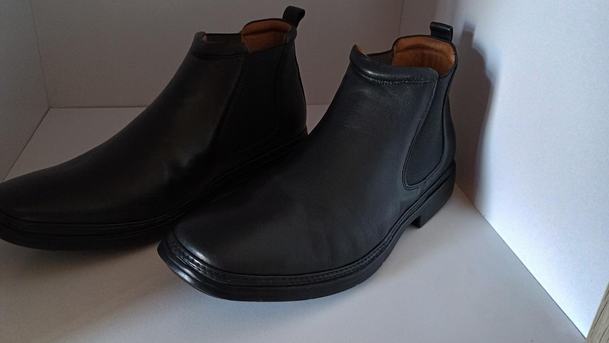 botina de couro botina de couro