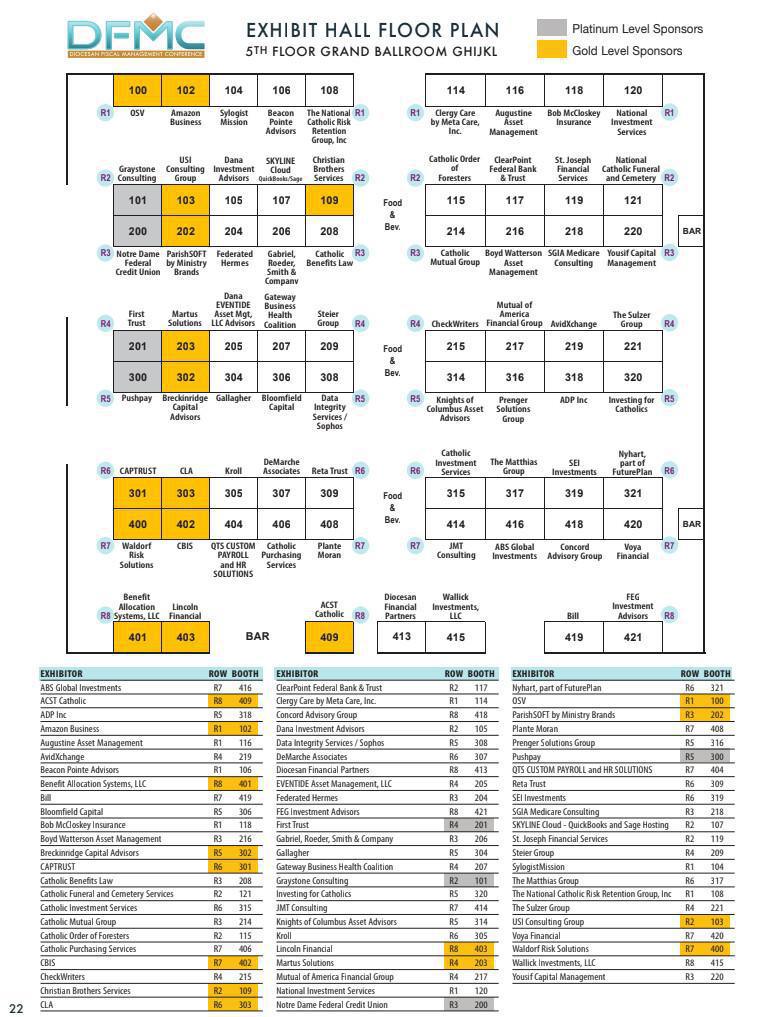 Exhibit Hall Diagram