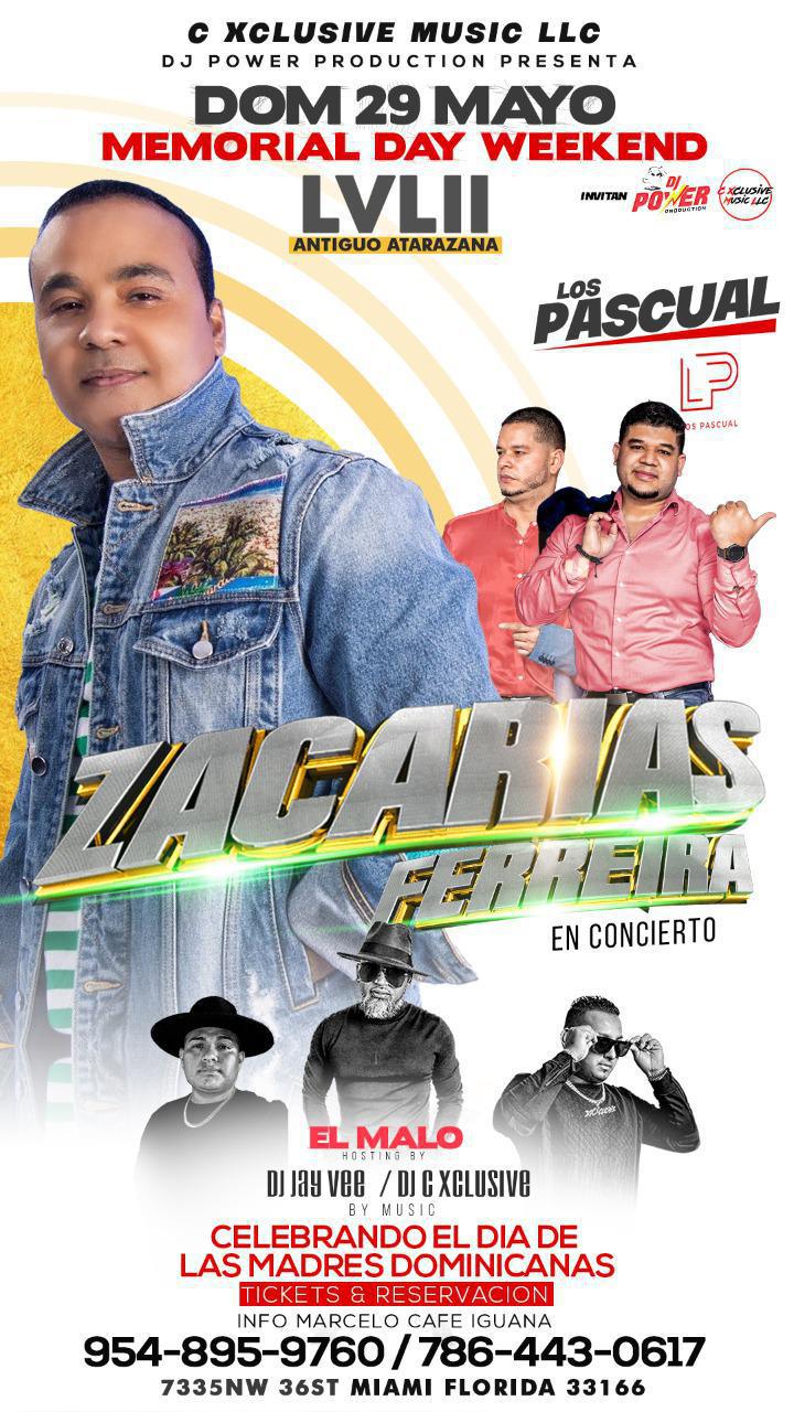 ZACARIAS FERREIRA EN CONCIERTO EN LVL II MIAMI ANTIGUO ATARAZANA