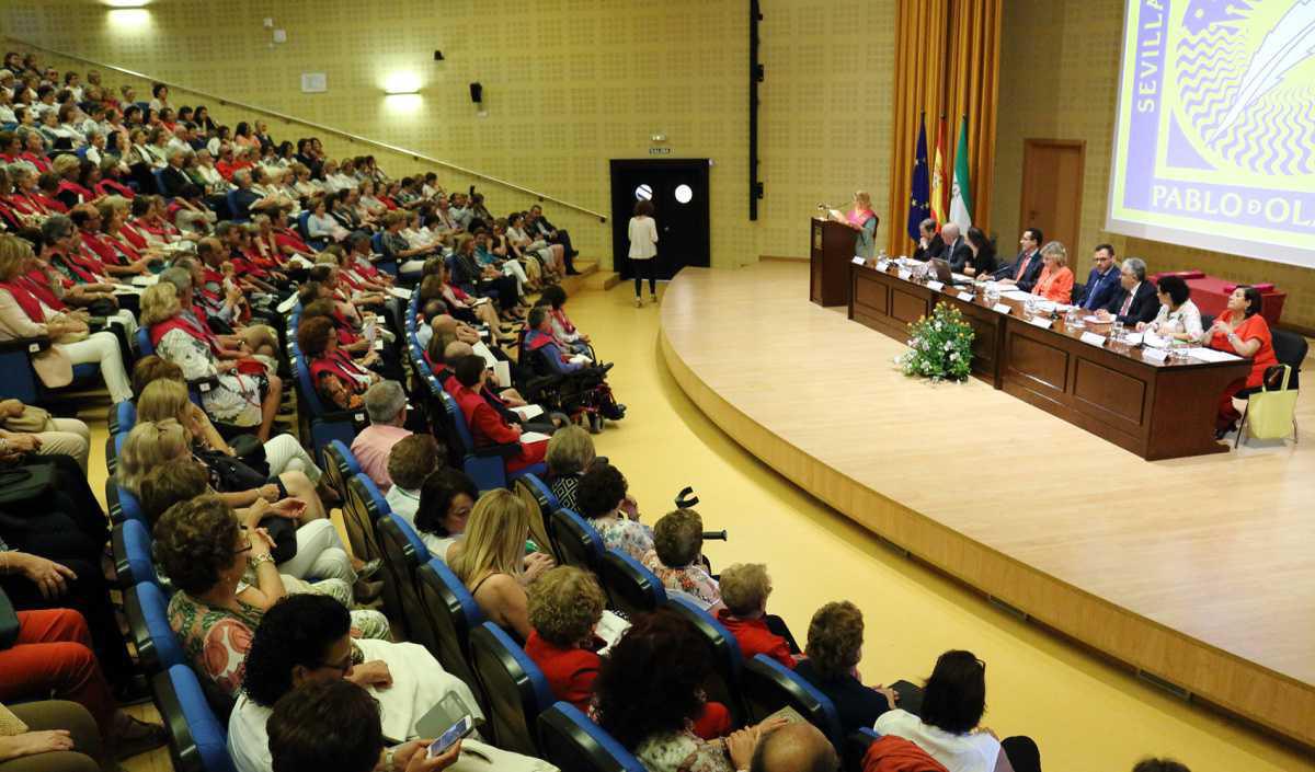 Los alumnos del Aula Abierta de Mayores de Lebrija participaron en la clausura del curso en la UPO