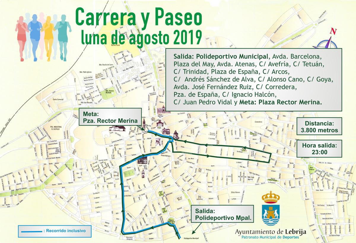Esta noche se celebrará la “Carrera y Paseo Luna de Agosto 2019”