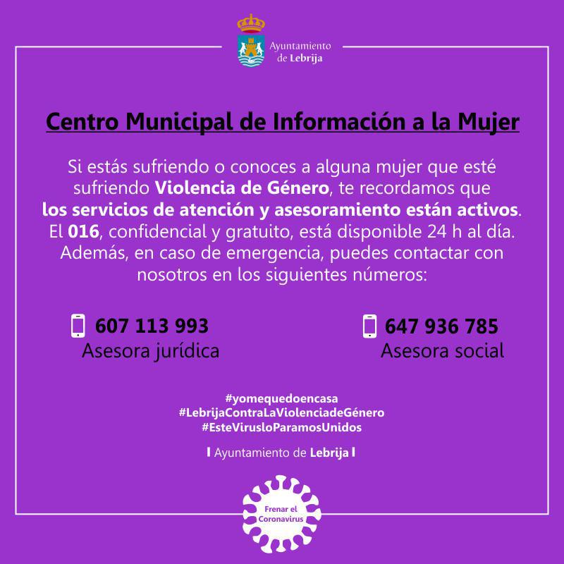 El Ayuntamiento de Lebrija lanza una campaña institucional contra la violencia de género