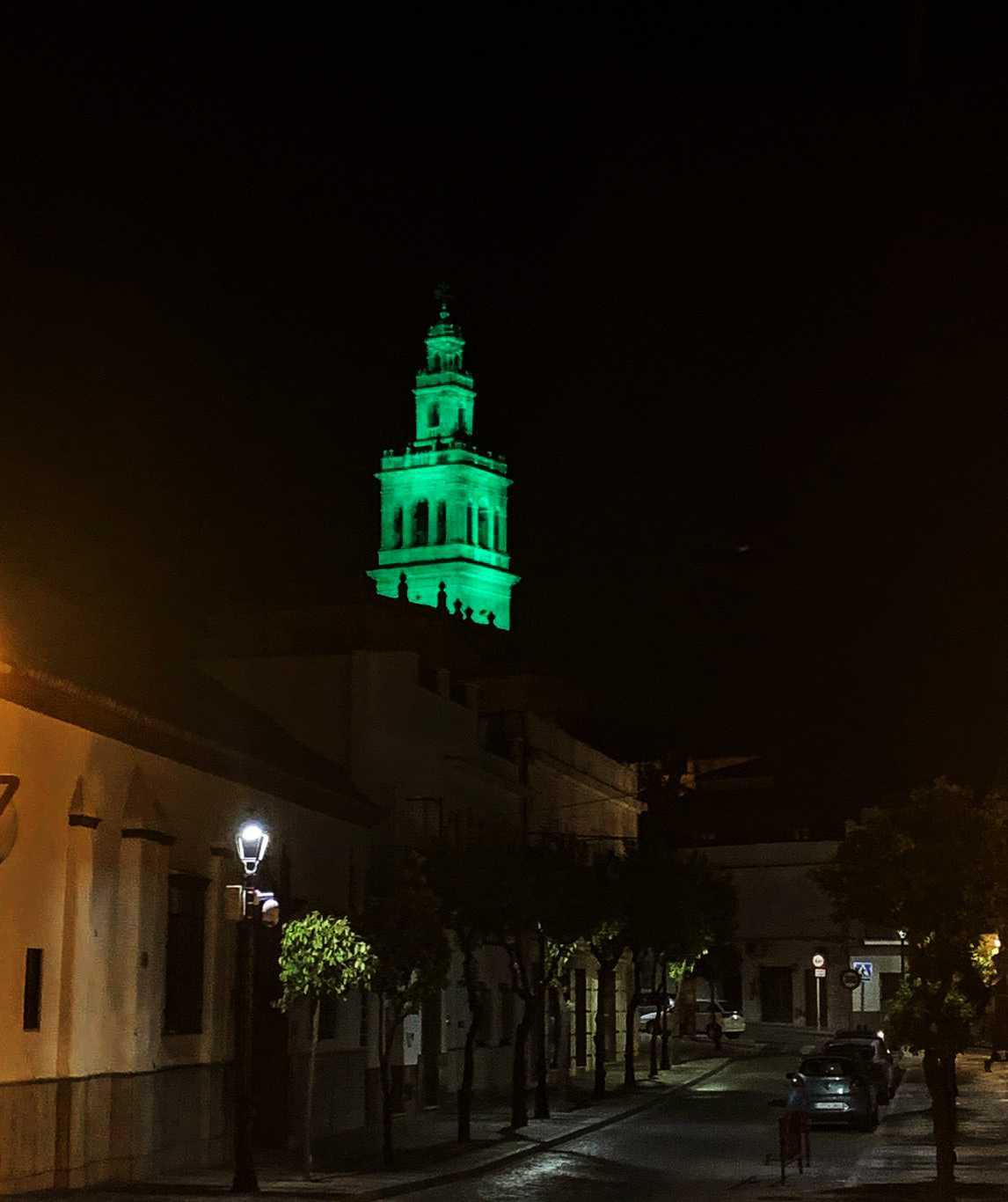  El Ayuntamiento ilumina su fachada y la Torre de la Giraldilla de color verde con motivo del Día Mundial del Alzheimer