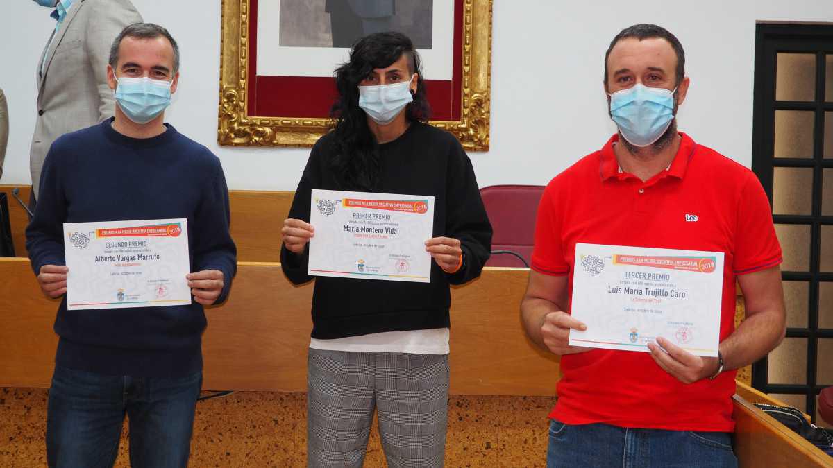 Tres jóvenes emprendedores reciben los premios a las Mejores Iniciativas Empresariales