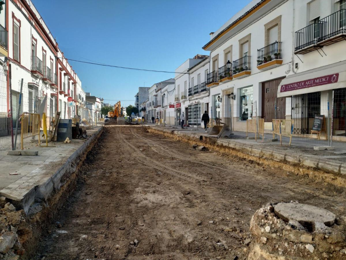 El Ayuntamiento continúa con las obras de la calle Corredera