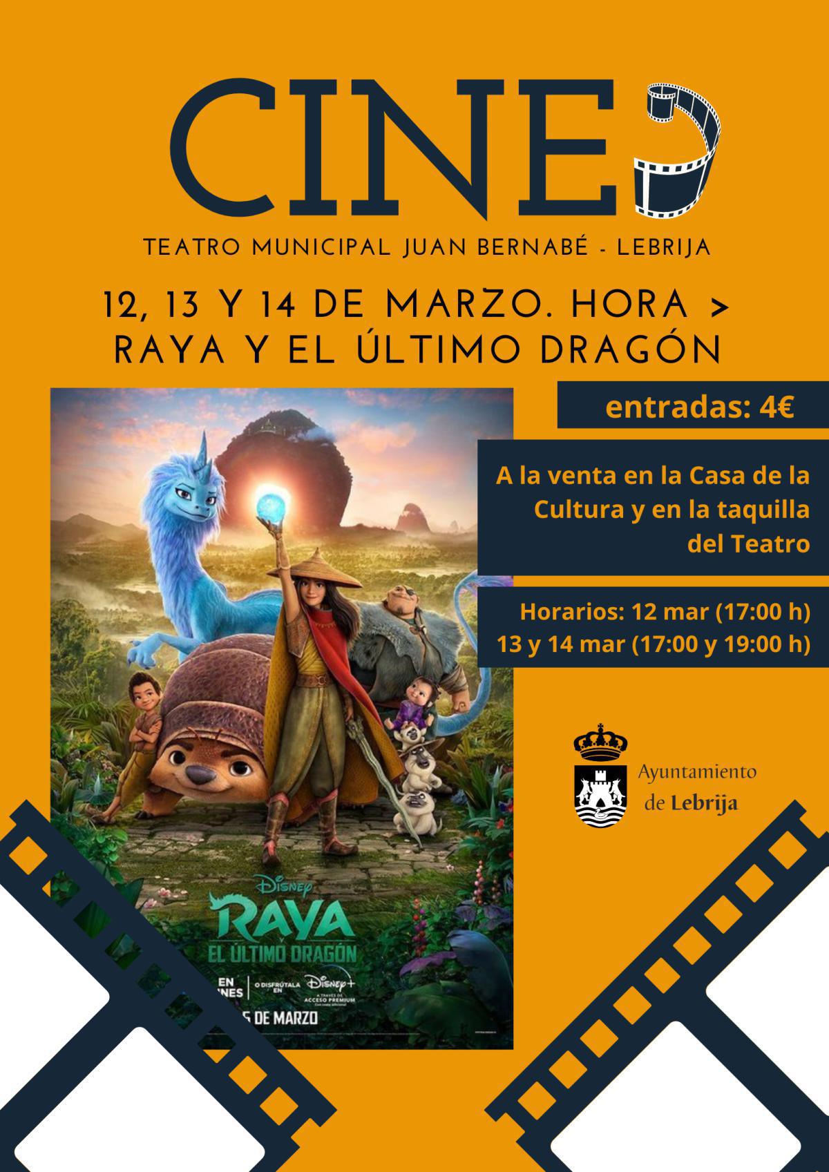 Este fin de semana se proyectará en el Teatro Municipal Juan Bernabé la película "Raya y el último dragón" Este fin de semana se proyectará en el Teatro Municipal Juan Bernabé la película "Raya y el último dragón"