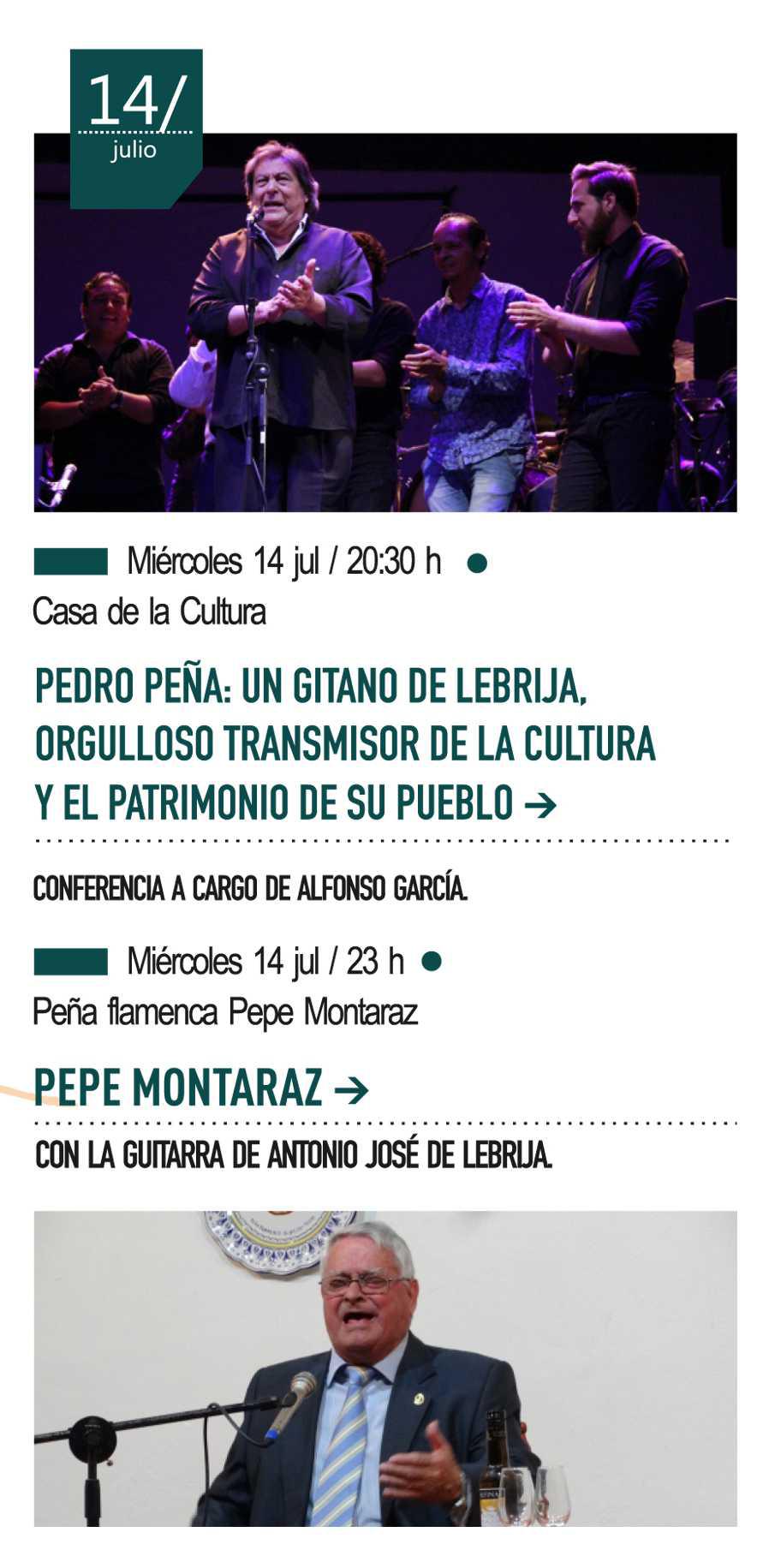 14 de julio - Actuación de Pepe Montaraz