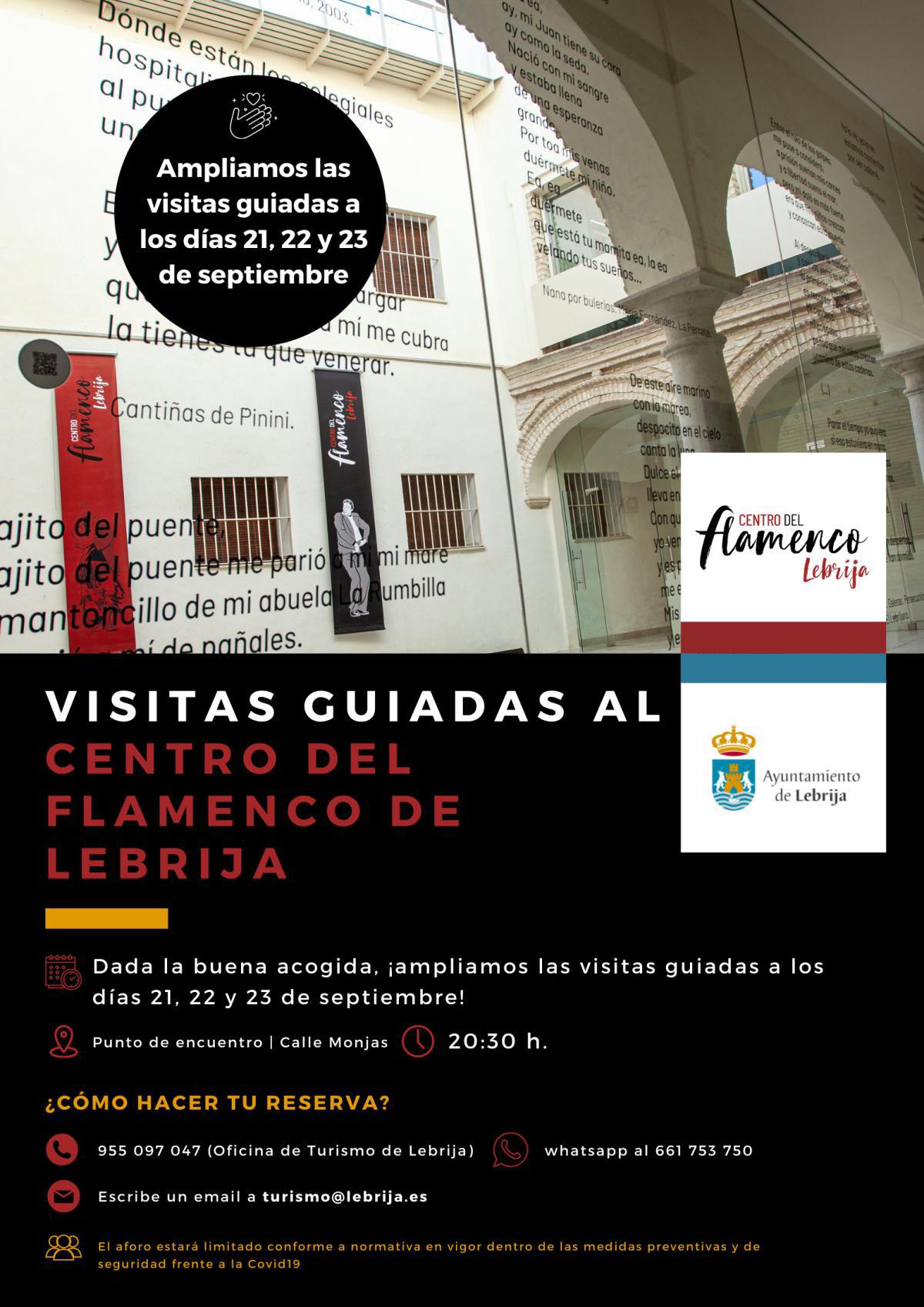 Visitas guiadas al Centro del Flamenco también los días 21, 22 y 23 de septiembre
