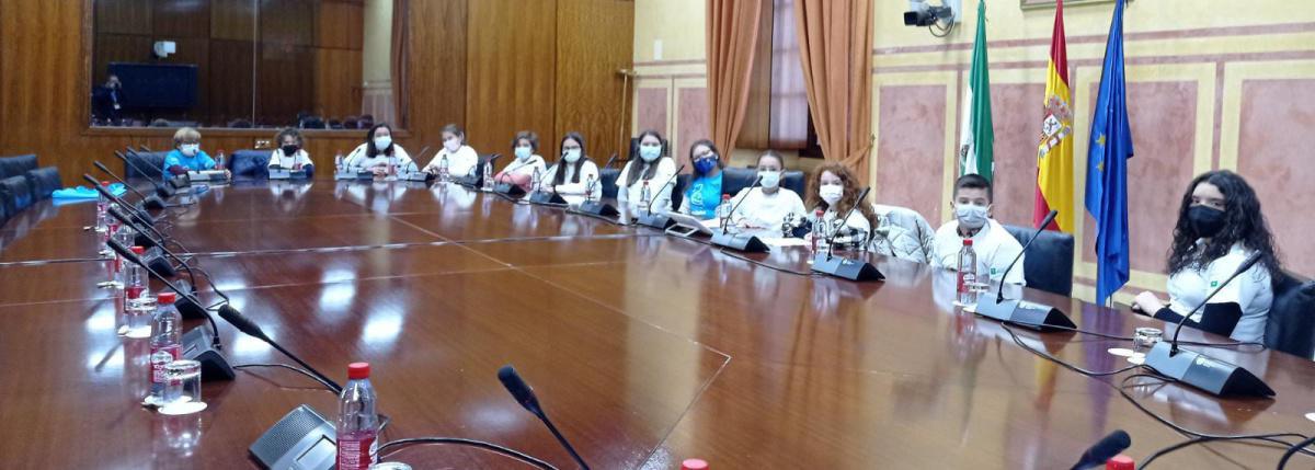 Una representación del Consejo de la Infancia y Adolescencia de Lebrija participa en el XIII Pleno Infantil de Unicef