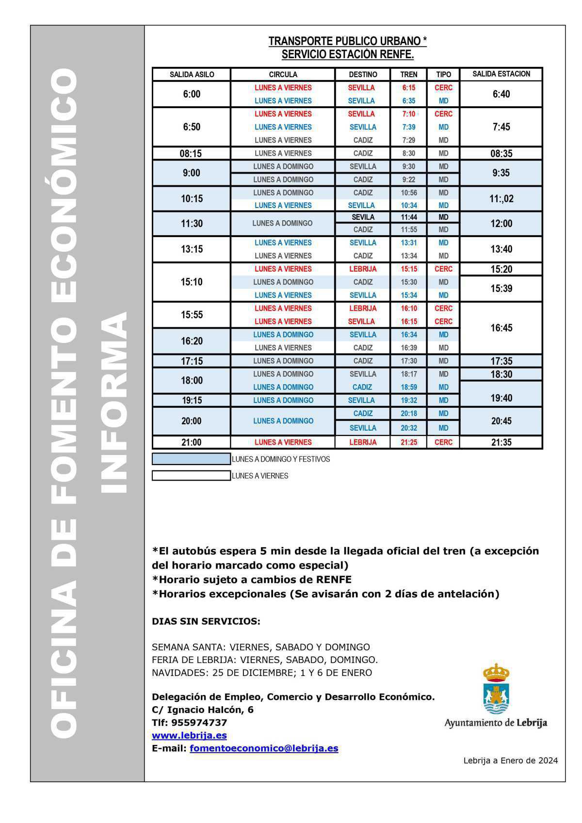 Autobús - Línea RENFE Autobús - Línea RENFE