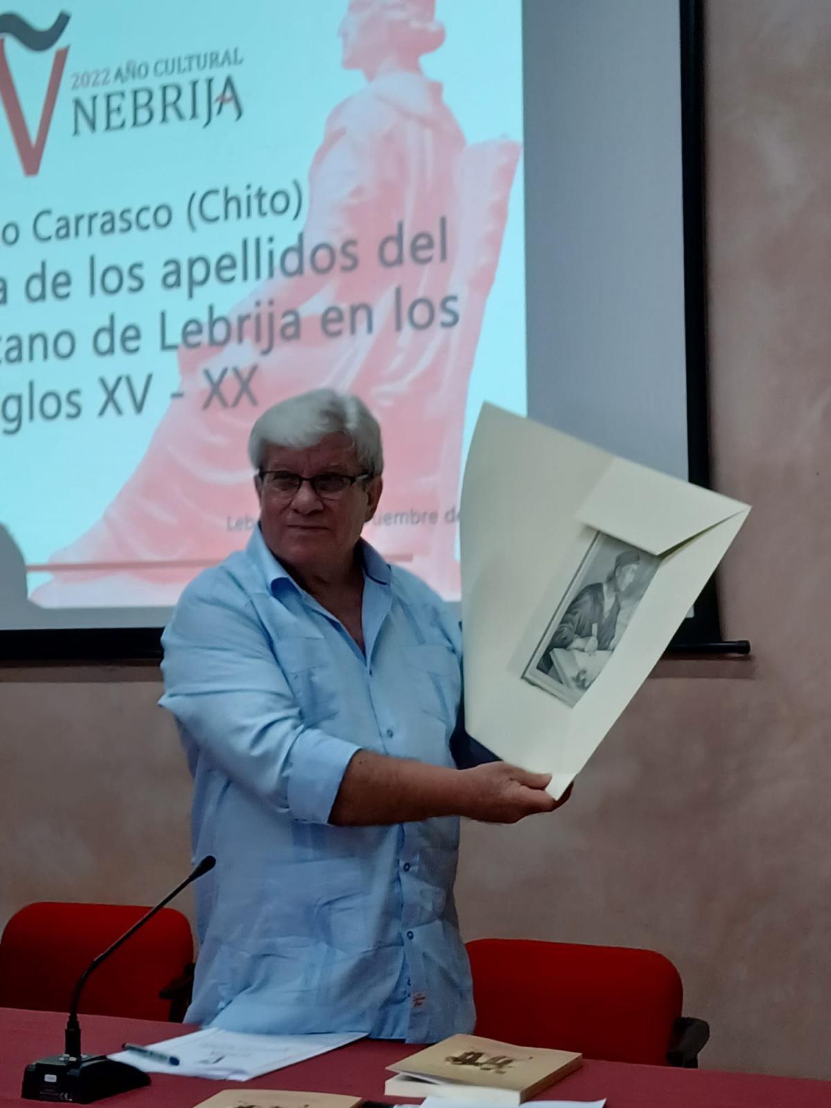 Diego Carrasco presenta en Lebrija su libro "La historia de los apellidos del pueblo gitano de Lebrija en los siglos XV - XX" Diego Carrasco presenta en Lebrija su libro "La historia de los apellidos del pueblo gitano de Lebrija en los siglos XV - XX"