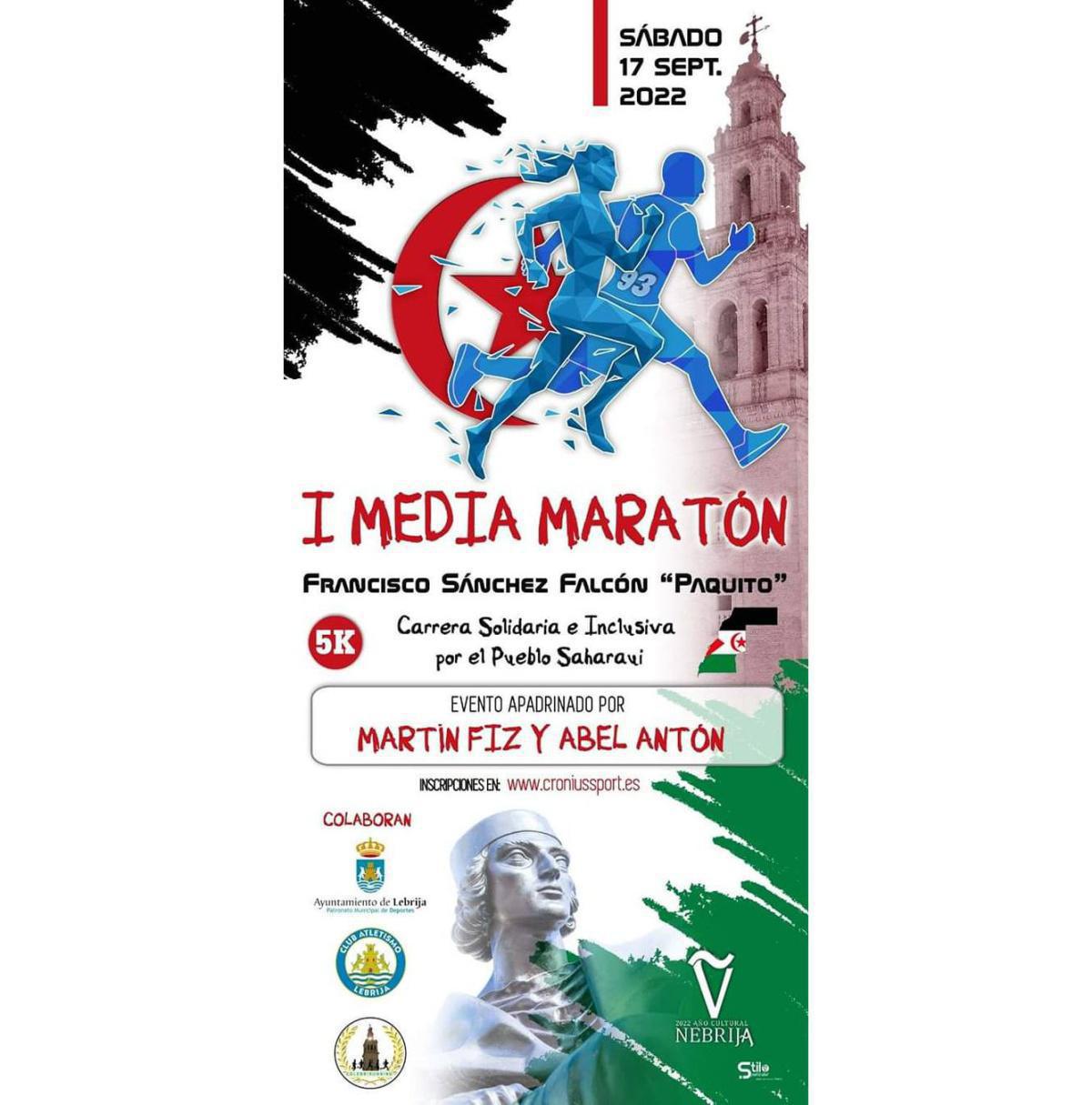 Todo preparado para la I Media Maratón Francisco Sánchez Falcón "Paquito", carrera solidaria e inclusiva por el Pueblo Saharaui. Año Cultural Nebrija 2022 Todo preparado para la I Media Maratón Francisco Sánchez Falcón "Paquito", carrera solidaria e inclusiva por el Pueblo Saharaui. Año Cultural Nebrija 2022