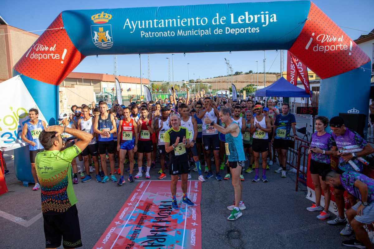 Todo un éxito la primer media maratón celebrada este pasado sábado en Lebrija