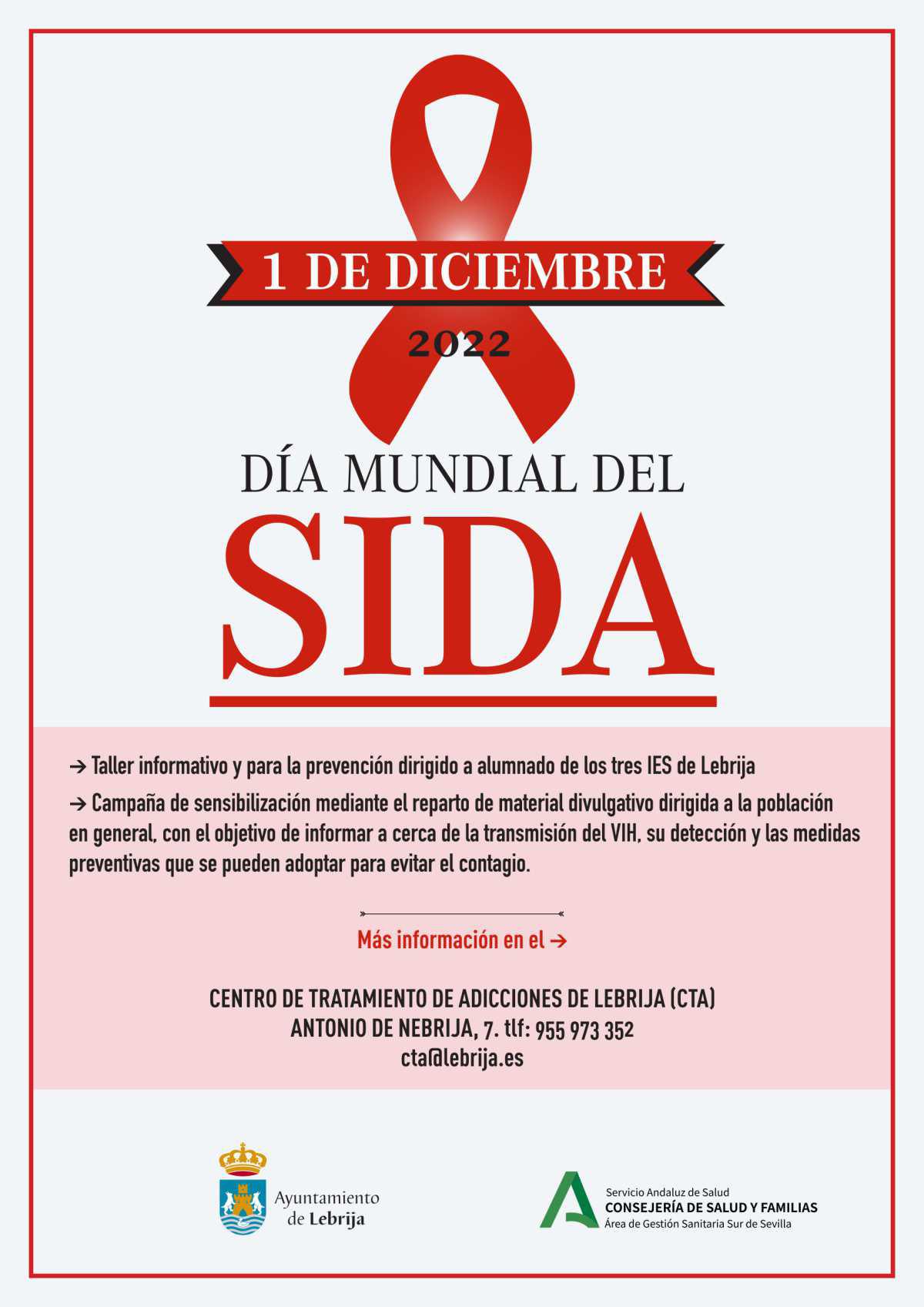 Lebrija se une a la celebración del Día Mundial del SIDA