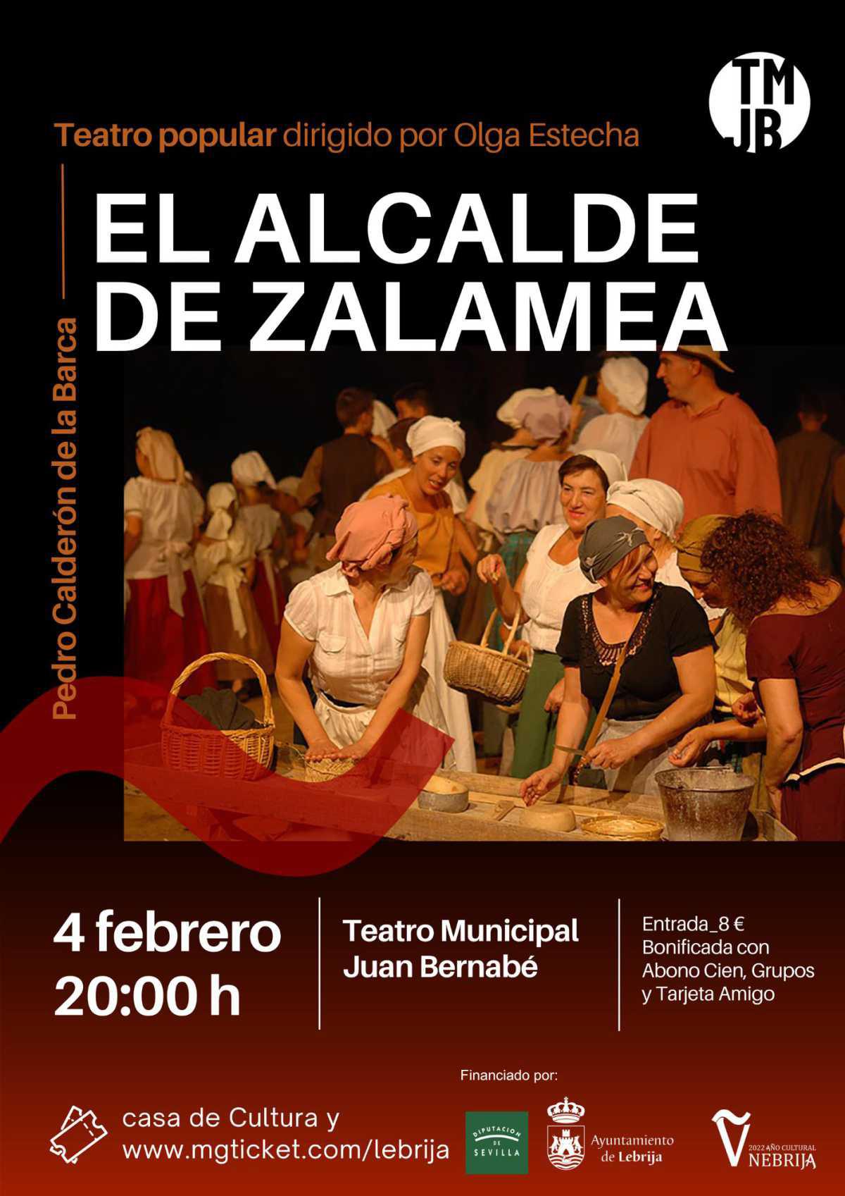  El Teatro Municipal Juan Bernabé acogerá este sábado la representación de la obra “El Alcalde de Zalamea”