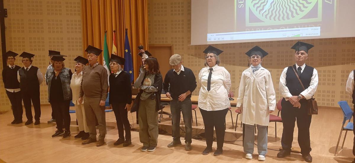 Nuevo éxito del Aula Abierta de Mayores de Lebrija en las jornadas culturales de la Universidad Pablo de Olavide