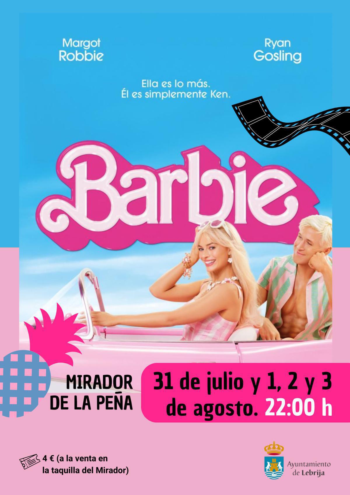 La película Barbie recién estrenada se proyectará en Lebrija la próxima semana La película Barbie recién estrenada se proyectará en Lebrija la próxima semana