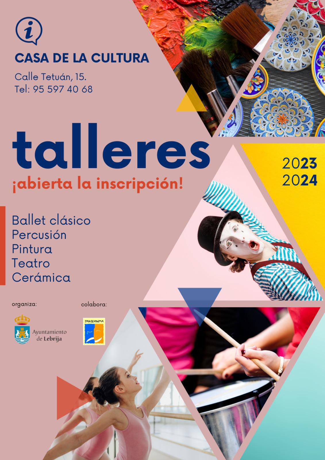 El próximo lunes darán comienzo los talleres formativos de la Casa de la Cultura