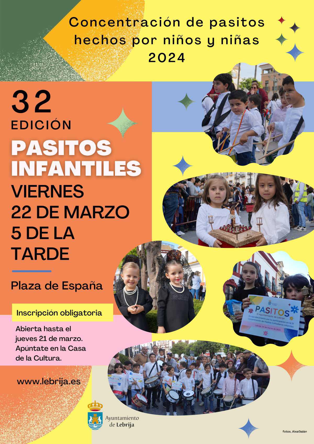 El Ayuntamiento celebrará una nueva edición de la concentración de Pasitos Infantiles este viernes, 22 de marzo