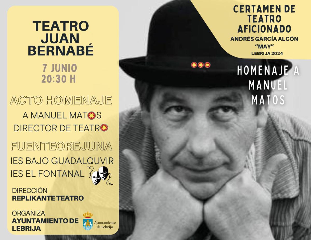 El Certamen de Teatro Aficionado rinde homenaje a Manuel Matos Merino