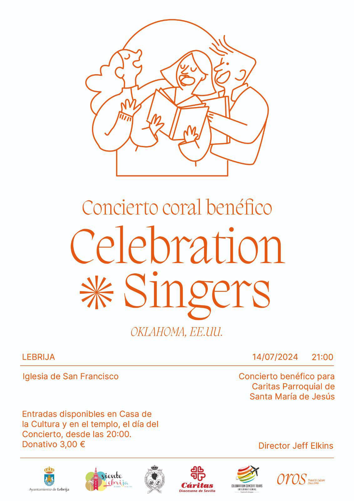 El 14 de julio se celebrará un concierto coral a beneficio de Cáritas Parroquial de Santa María de Jesús