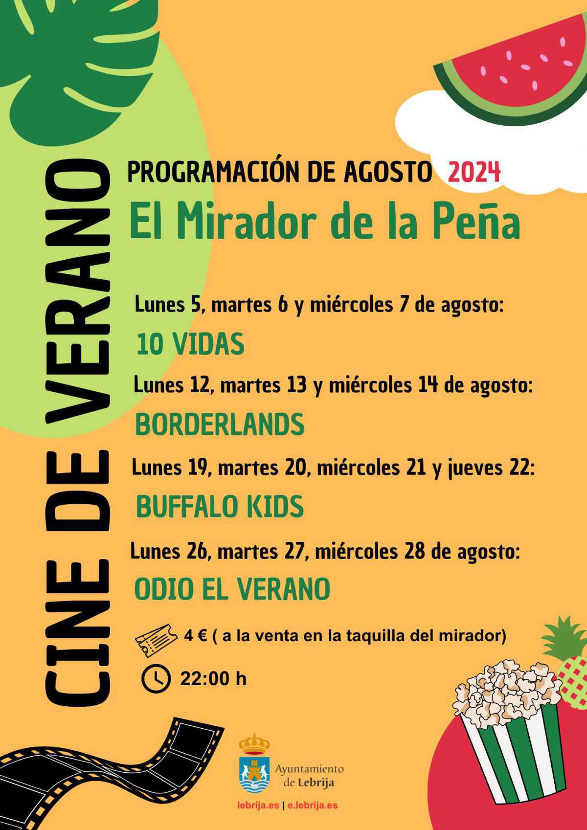 Continúa la temporada de Cine de Verano en el Mirador de La Peña