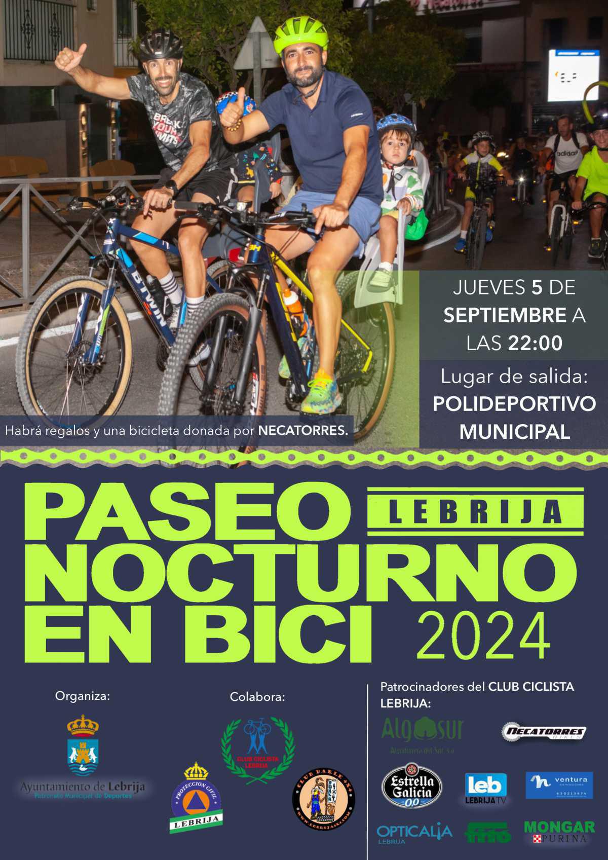 Este jueves se celebra el Paseo Nocturno en Bici Este jueves se celebra el Paseo Nocturno en Bici