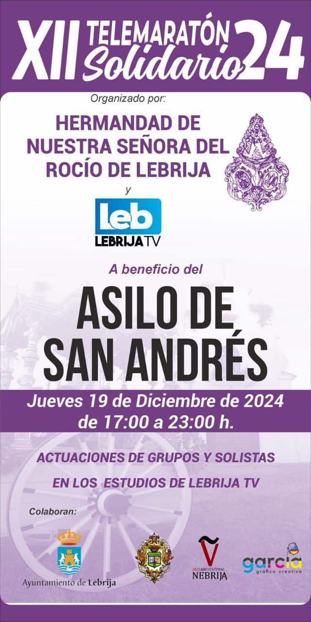 El Telemaratón Solidario irá destinado al asilo San Andrés este año