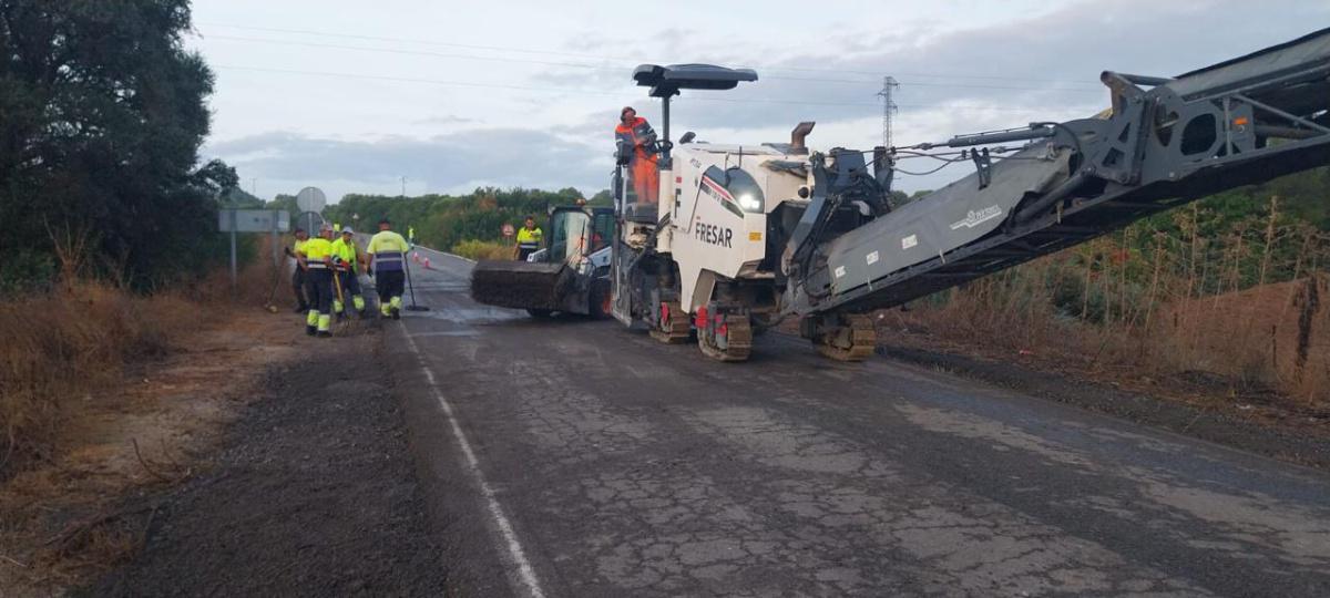 Se realizan trabajos de conservación en la SE-6201