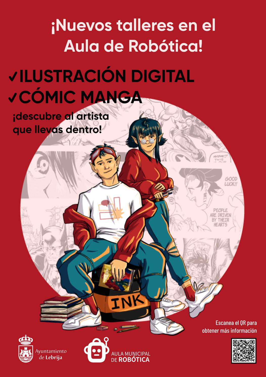 Ilustración digital y Cómic Manga: el Aula de Robótica sigue creciendo con nuevos talleres