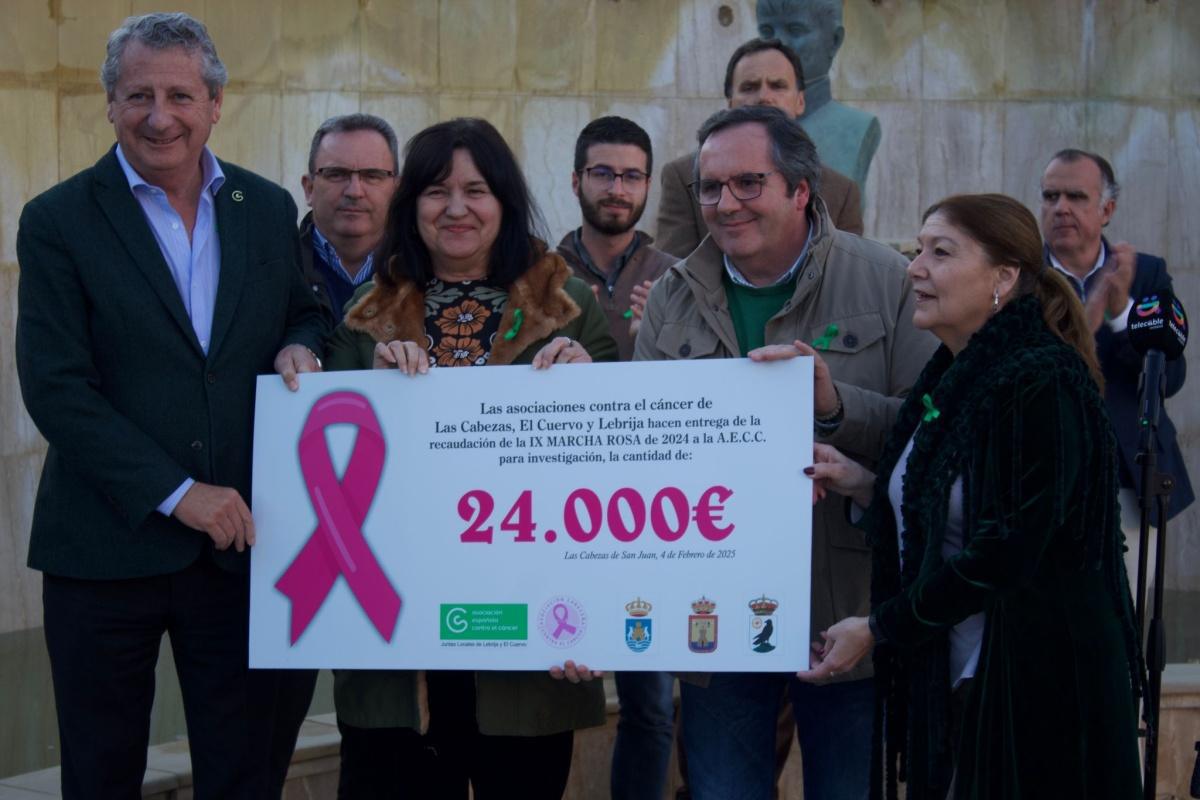 Recaudados 26.600 euros gracias a la celebración de la IX edición de la Marcha Rosa, una actividad comarcal organizada por Lebrija, El Cuervo y Las Cabezas