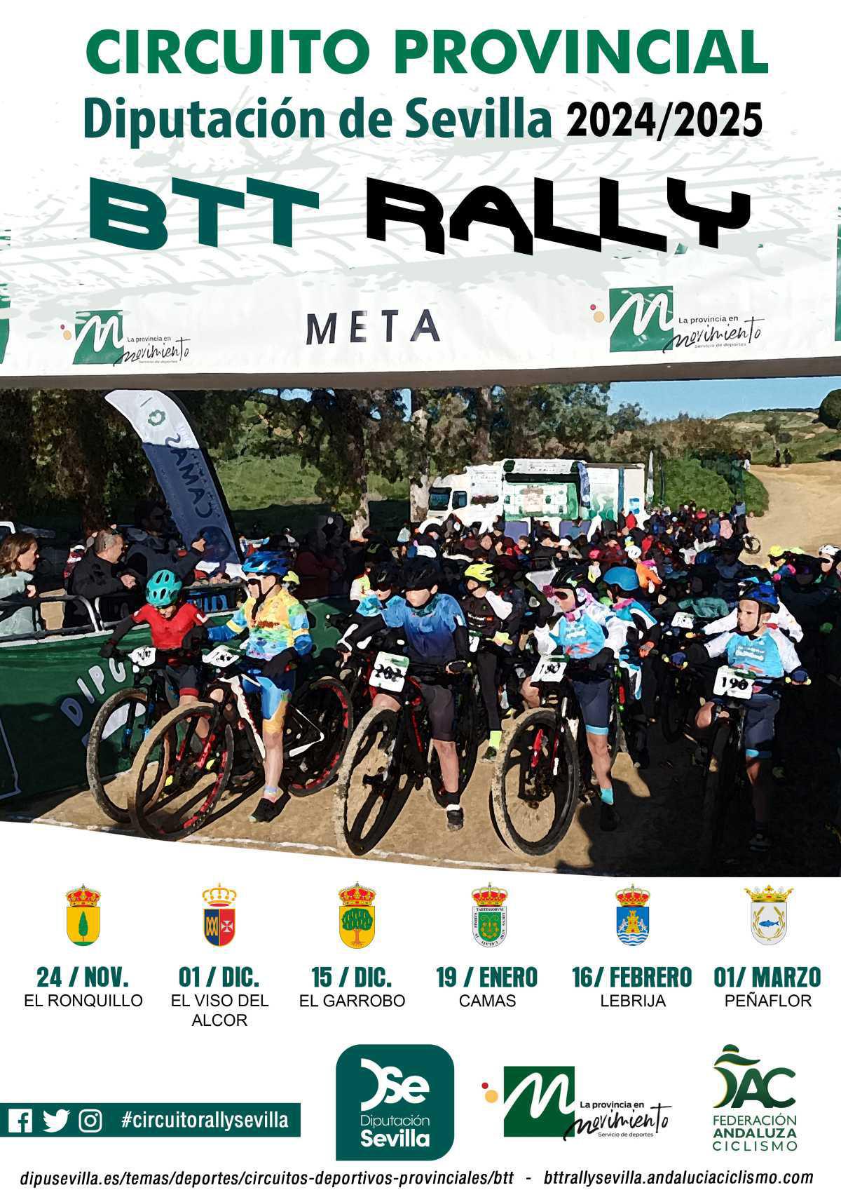 Lebrija acogerá por primera vez una jornada del Circuito Provincial de Btt Rally