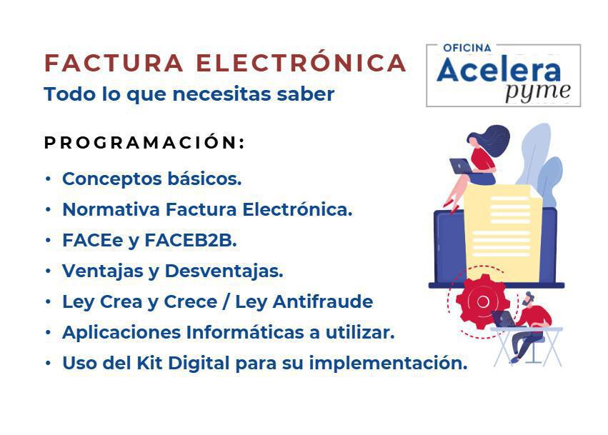 El 19 de febrero se celebrará una jornada online sobre facturación electrónica