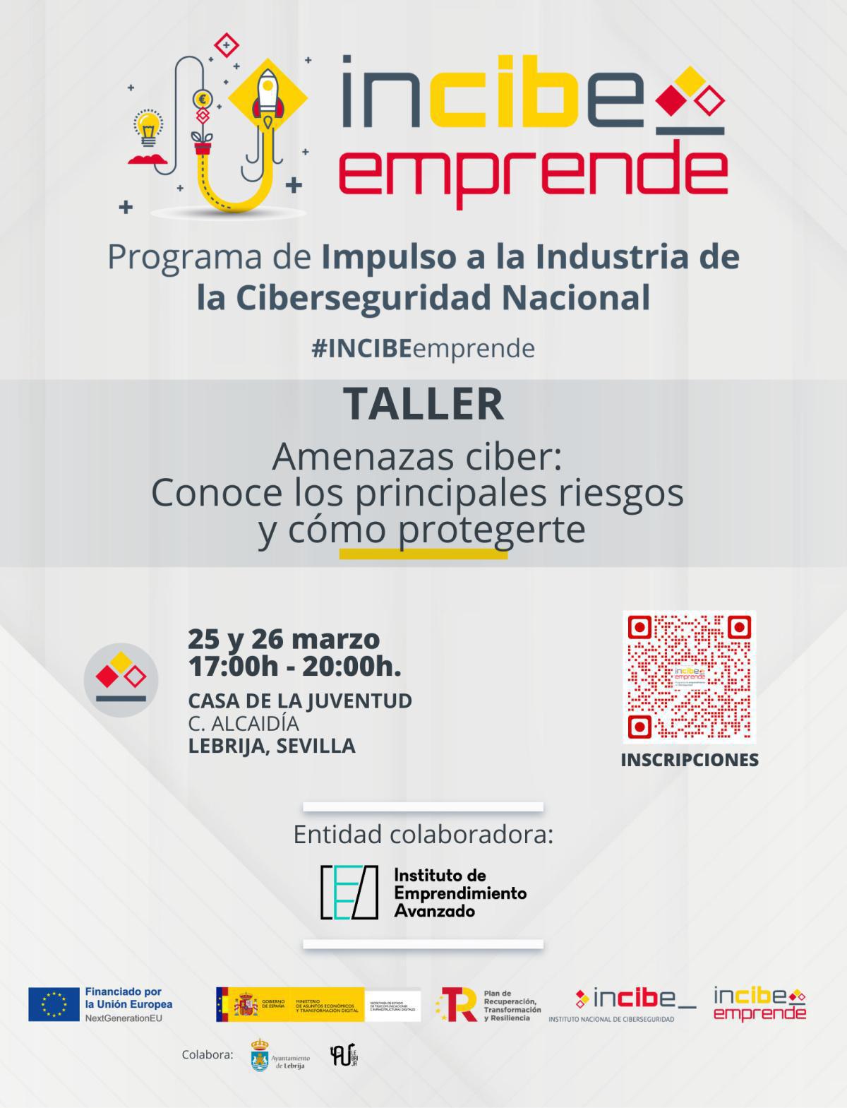 El Instituto Nacional de Ciberseguridad y el Ayuntamiento de Lebrija organizan un taller práctico para conocer los desafíos que plantea la ciberseguridad El Instituto Nacional de Ciberseguridad y el Ayuntamiento de Lebrija organizan un taller práctico para conocer los desafíos que plantea la ciberseguridad