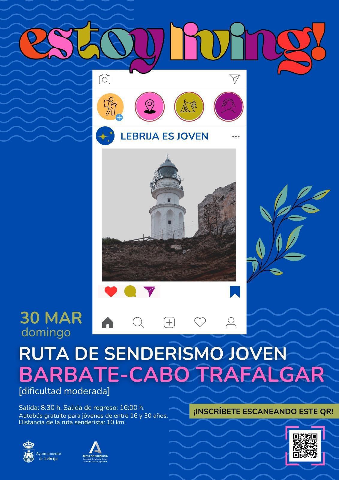 Abierto el plazo de inscripción para participar en una ruta de senderismo joven Barbate - Cabo Trafalgar