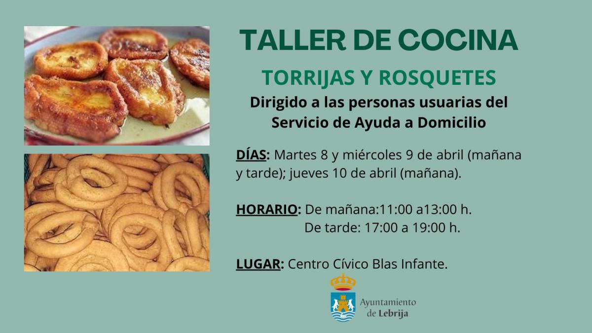  El Ayuntamiento organiza un Taller de Cocina dirigido a las personas usuarias del Servicio de Ayuda a Domicilio