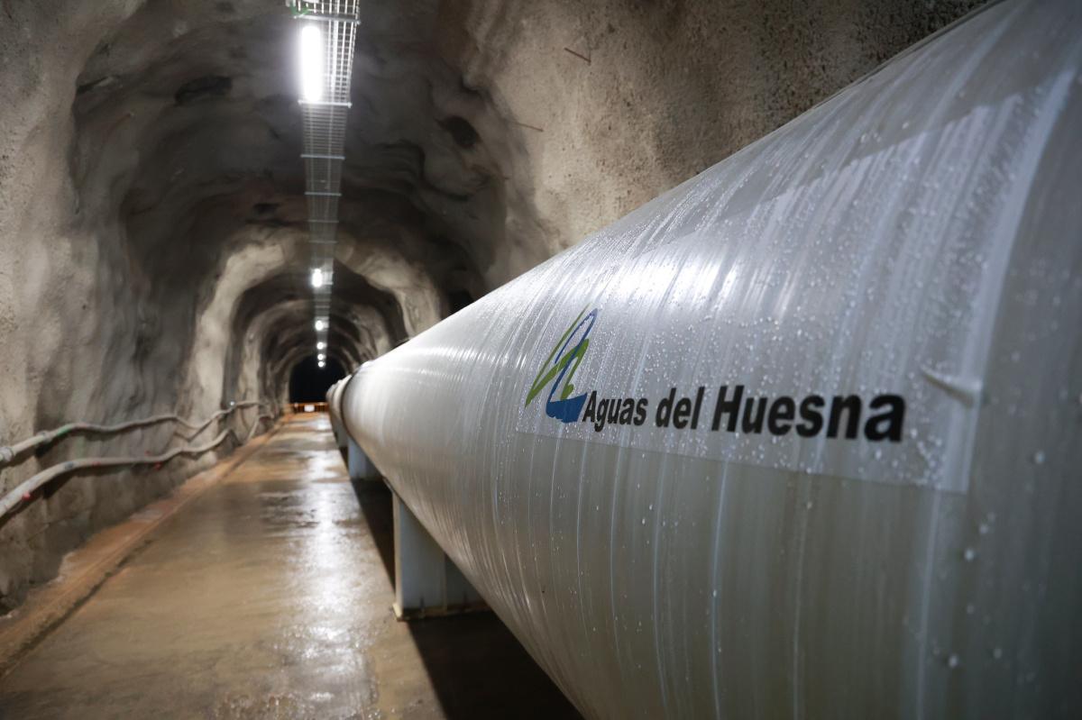  Inaugurado el túnel de cabecera del consorcio de aguas del Huesna tras una inversión de 52 millones de euros
