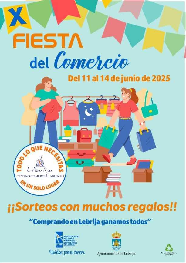  Del 11 al 14 de junio se celebrará una nueva edición de la Fiesta del Comercio en Lebrija