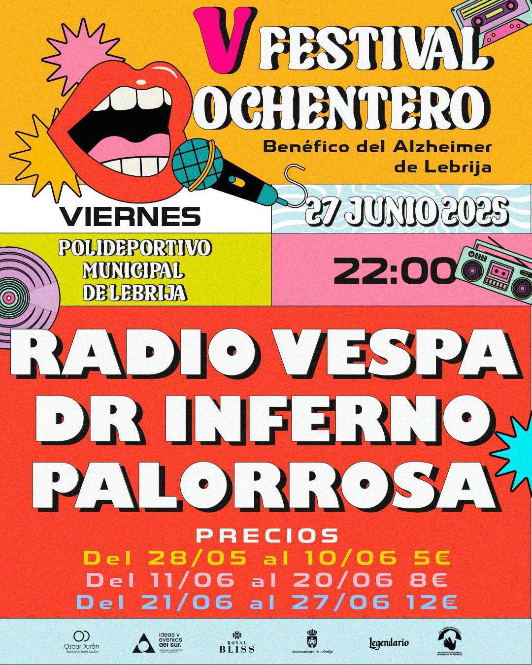 El V Festival Ochentero será el 27 de junio