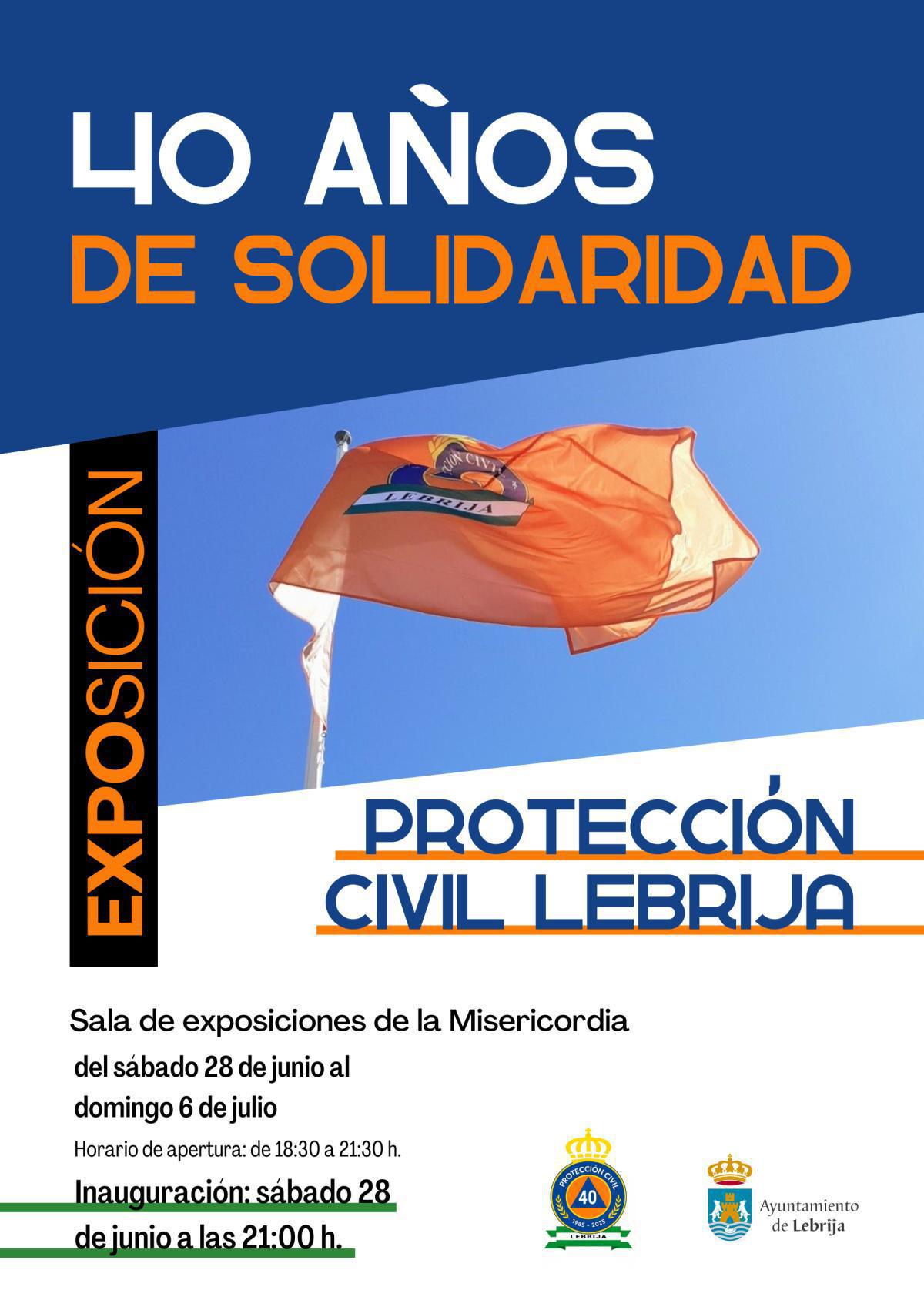 Este sábado se inaugura una exposición con motivo del 40 aniversario de la Agrupación Local de Voluntarios de Protección Civil de Lebrija