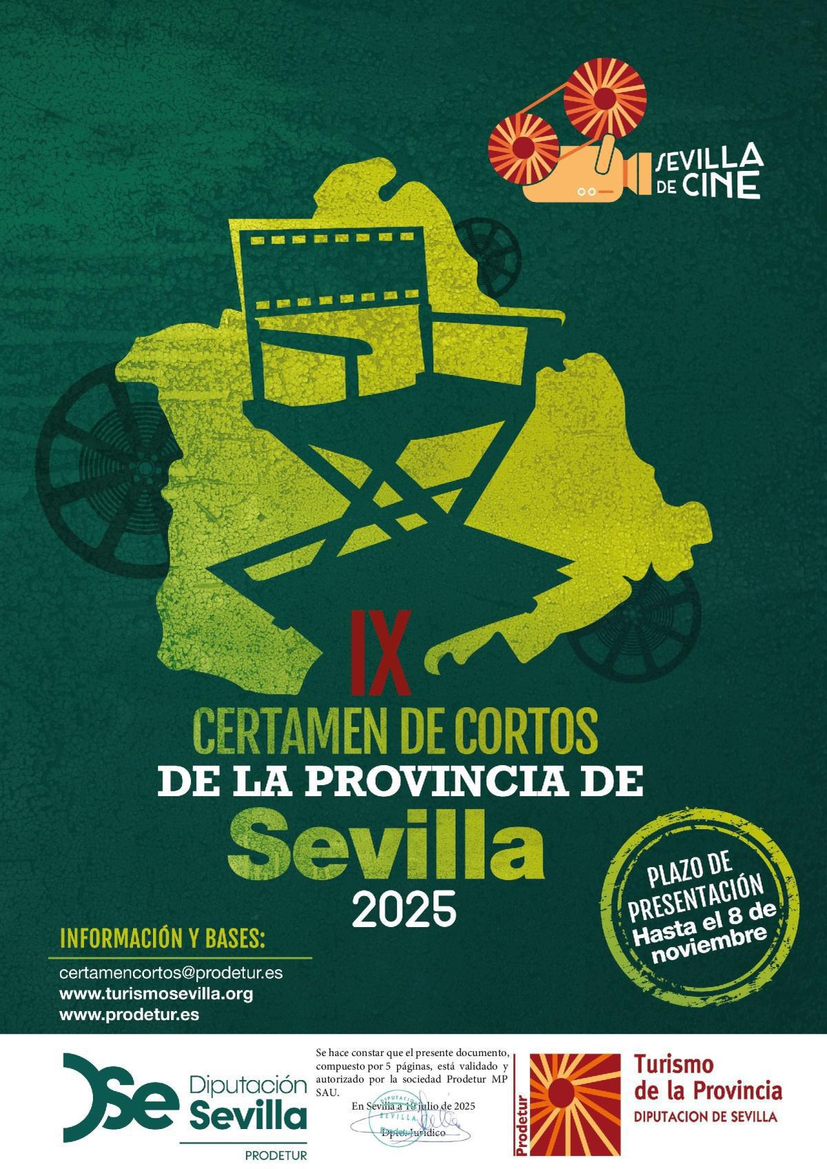 Abierta la convocatoria de una nueva edición del Certamen de Cortos de la Provincia de Sevilla, una plataforma clave para el cine emergente