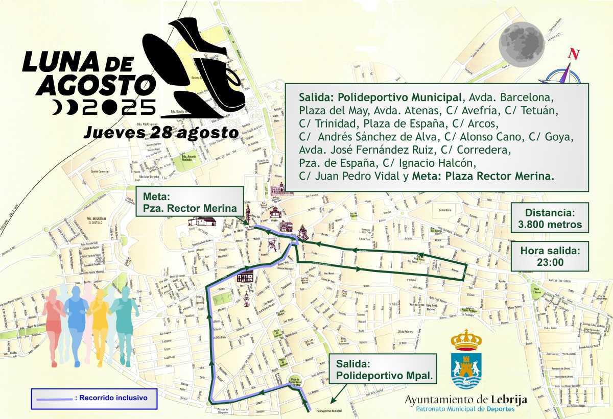  El jueves 7 de agosto se abre el plazo de inscripción para la “Carrera y Paseo Luna de Agosto 2025”