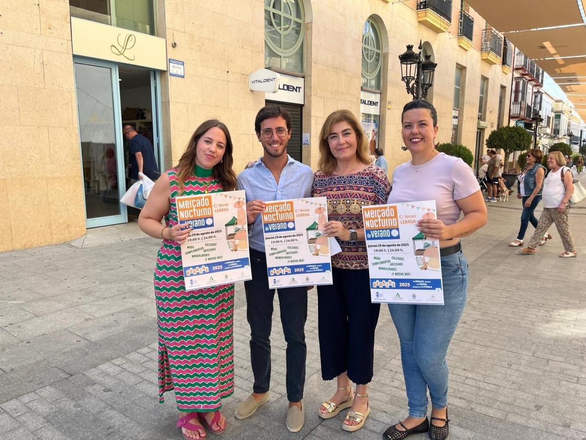  El 29 de agosto se celebrará en Lebrija un Mercado Nocturno de Verano coincidiendo con el Festival Plaza Sound