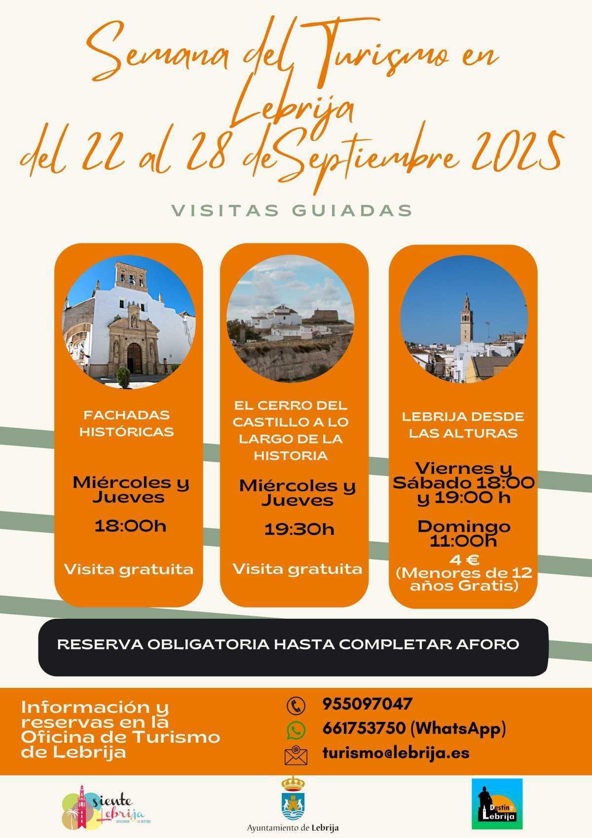 Semana del Turismo en Lebrija del 22 al 28 de septiembre de 2025