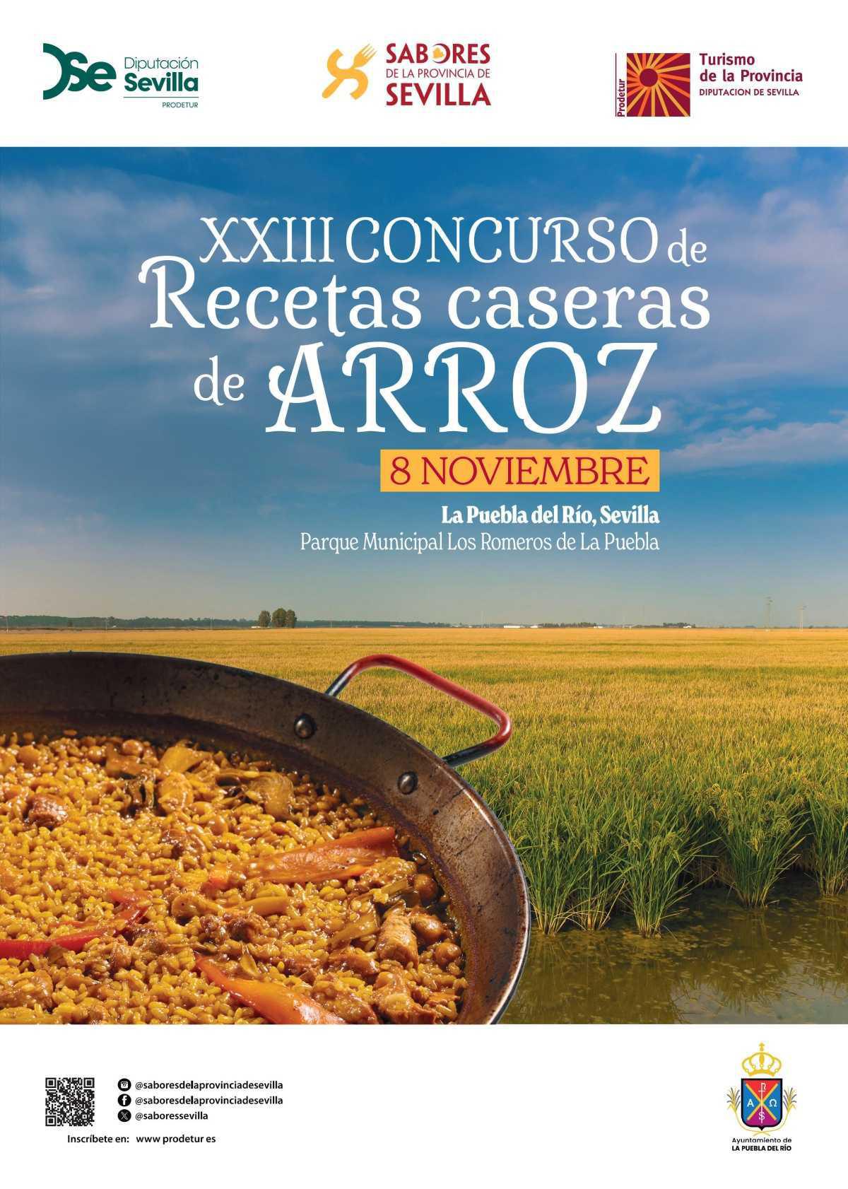 Abierto plazo de inscripción para participar en la XXIII edición del Concurso de Recetas Caseras de Arroz de la provincia de Sevilla